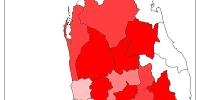 斯里兰卡人口的地图