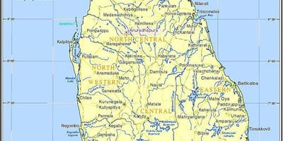 地图斯里兰卡历史的地方