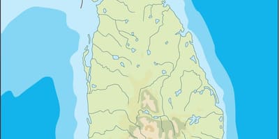 斯里兰卡的矢量地图