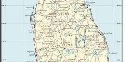 斯里兰卡根地图