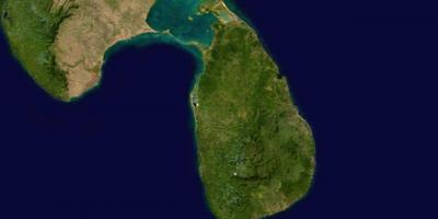 网上的卫星地图斯里兰卡