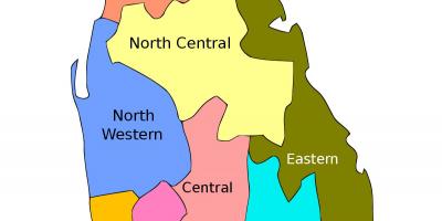 斯里兰卡省份地图